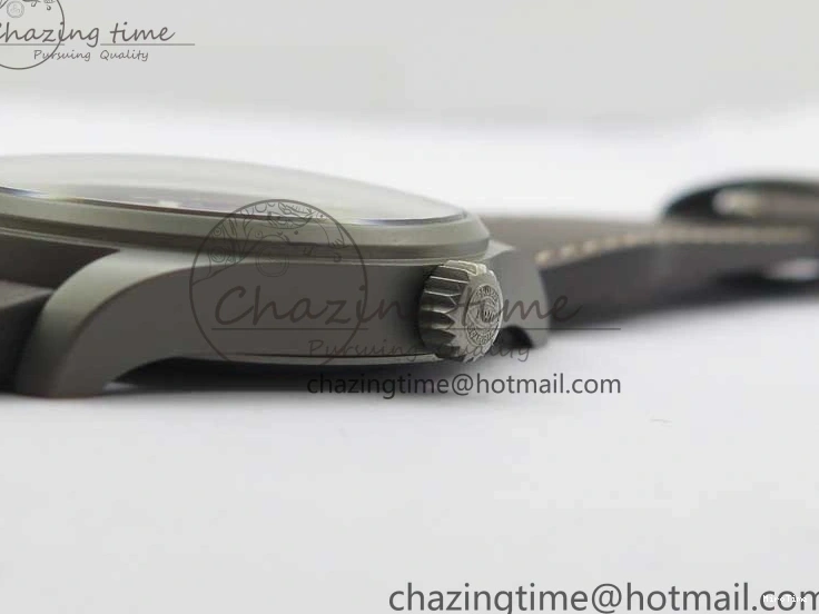 MIROTIME 0507 Mark XVIII IW327006 Titanium V7F 1:1 Best Edition Black Dial on Brown Leather Strap A Attractive 7080